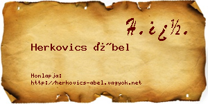 Herkovics Ábel névjegykártya